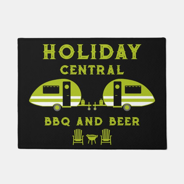 Felpudo Divertido frente británico de caravanas (Anverso)