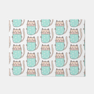 Felpudo Divertido patrón de gato