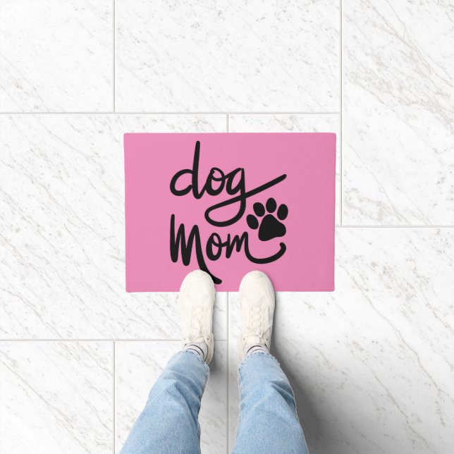 Felpudo Divertido perro Paw Dog Mom (Interior)