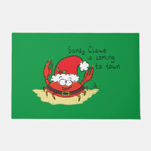 Felpudo Divertido Personalizado navideño navideño con Na