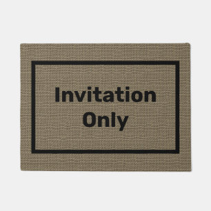 Felpudo Divertido   Solo Doormat de invitación