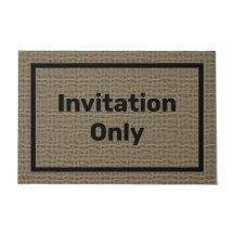 Divertido | Solo Doormat de invitación