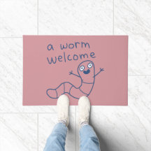 Divertido Un Gusano Bienvenida Divertido Chiste Lo
