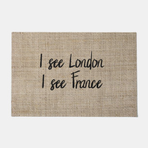 Felpudo Divertido veo Londres veo Francia