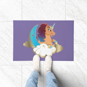 Felpudo Divino el Unicornio   Luna y Nubes
