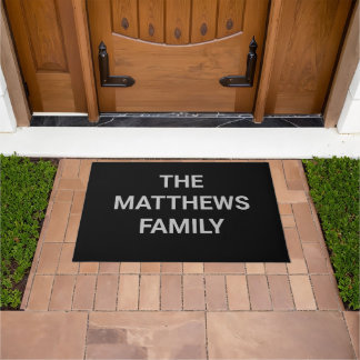 Felpudo DIY Doormat | Color, nombre, texto del Personaliza