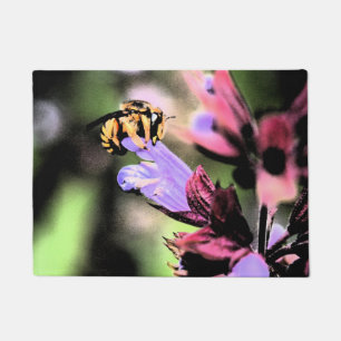 Felpudo Dma de abejas y flores