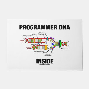 Felpudo DNA del programador dentro del humor de la