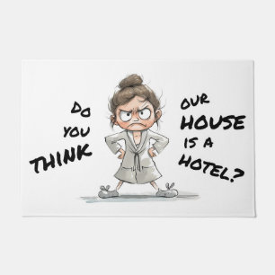 Felpudo Do you think our house is a hotel?