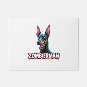 Felpudo Doberman Dobie Doby Dobermann Perro Zombie Hallowe
