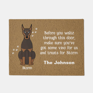 Felpudo Doberman Dog Mat