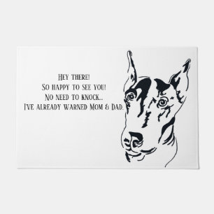 Felpudo Doberman Pinscher Door Mat