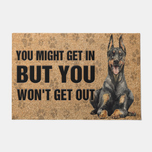 Felpudo Doberman Pinscher Doormat , Perro Guay