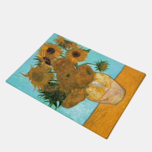 Felpudo Doce girasoles en una bolsa (pintura de vida fija)