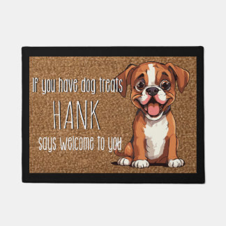 Felpudo Dog Lover Personalizado Boxer Dog Puppy Nombre