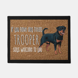 Felpudo Dog Lover Rottweiler Personalizado Doormat