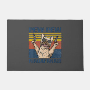 Felpudo Dog Lovers Bulldog Pew Pew Madafakas