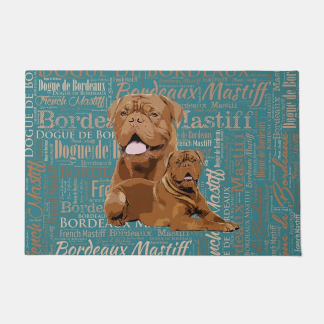 Felpudo Dogue de Bordeaux - mastín francés (Anverso)