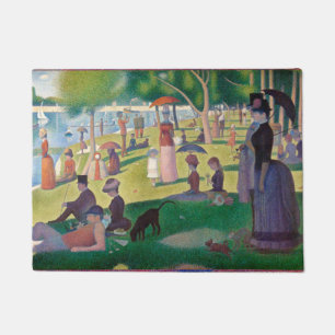 Felpudo Domingo en la pintura de La Grande Jatte Seurat