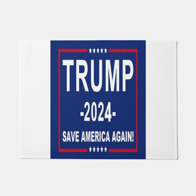 Felpudo Donald Trump 2024 Save America Again (Anverso)