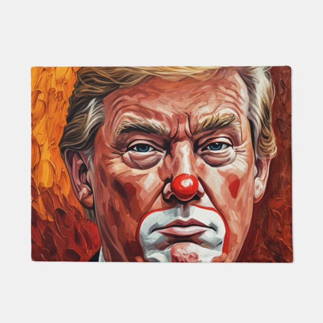Felpudo donald trump clown  (Anverso)