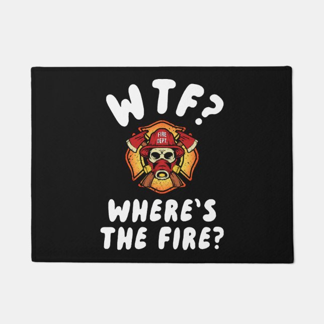 Felpudo ¿Dónde está el bombero? (Anverso)