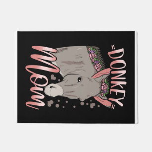 Felpudo Donkey Mom   Regalo Para La Propietaria Donkey Mom