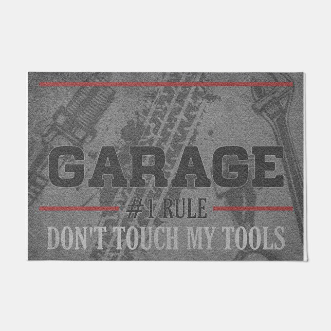 Felpudo Don't Touch My Tools Funny (Anverso)