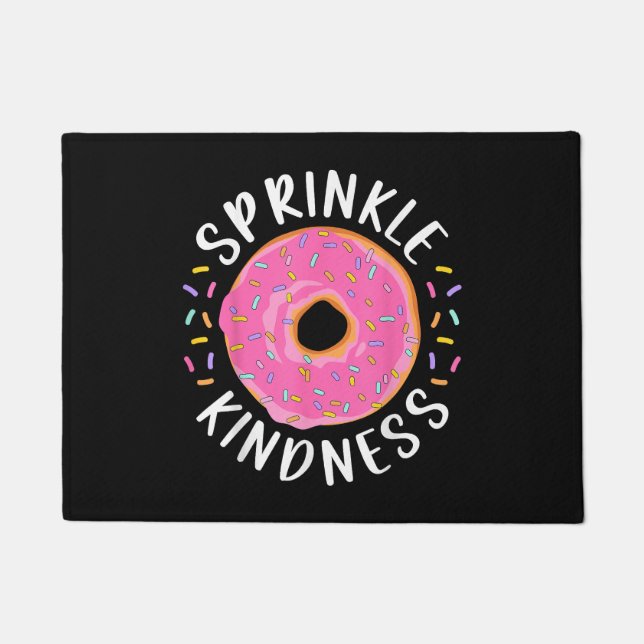 Felpudo Donut Sprinkle Kindness Chicas graciosas (Anverso)