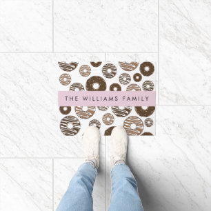 Felpudo Donuts de chocolate, donuts de caramelo, gritos, t