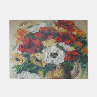 Felpudo Door Mat Ann Hayes Pintura Flor Mix Delight