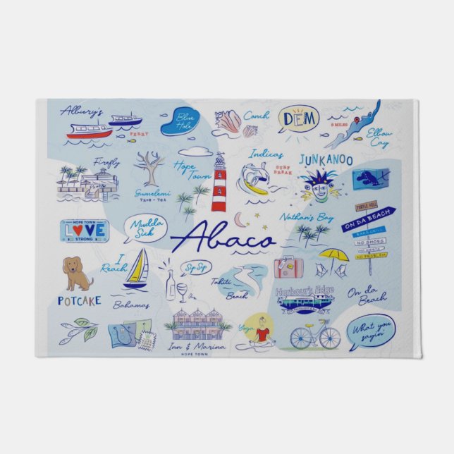 Felpudo Door Mat "El ABC de Hope Town" (Anverso)