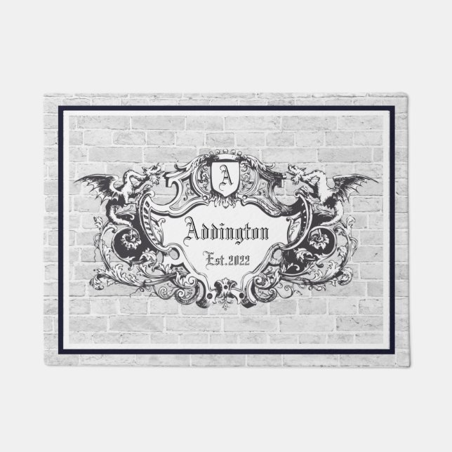 Felpudo Door Mat, Escudo gótico real (Anverso)