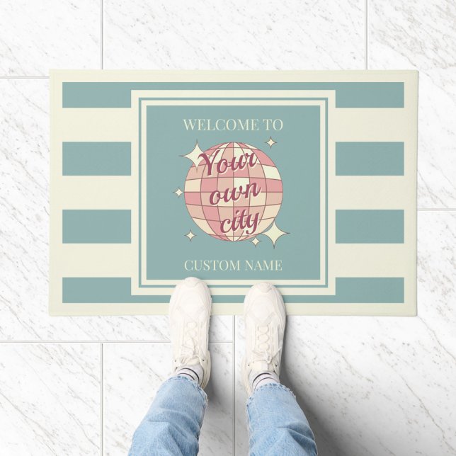 Felpudo Door Mat personalizado ciudad nombre playa (Subido por el creador)