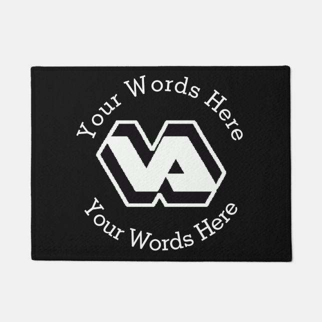 Felpudo Door Mat, Personalizado de la administración de ve (Anverso)