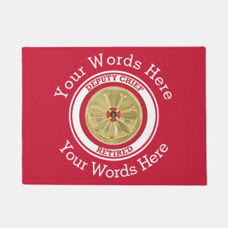 Felpudo Door Mat, Personalizado Jefe Adjunto Retirado