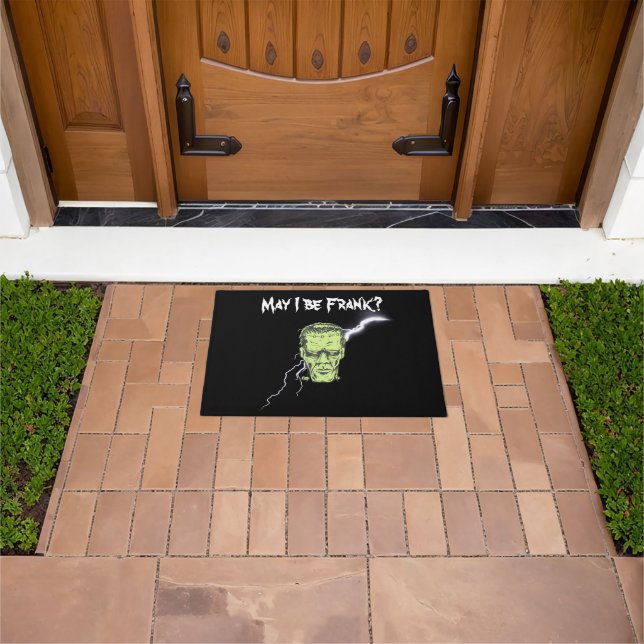 Felpudo Door Mat, ¿Puedo Ser Frank, Frankenstein? (Exterior)