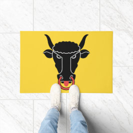 Felpudo Door Mat with Flag of Uri canton, Switzerland