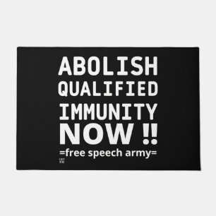 Felpudo doormat "ABOLISH Q.I."