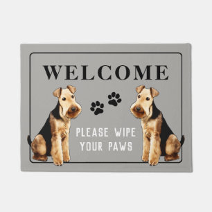 Felpudo Doormat adaptable de Airedale Terrier