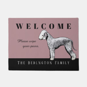 Felpudo Doormat adaptable de Bedlington Terrier