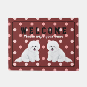 Felpudo Doormat adaptable de Bichon Frise