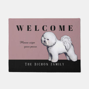 Felpudo Doormat adaptable de Bichon Frise