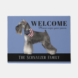 Felpudo Doormat adaptable del Schnauzer