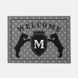 Felpudo Doormat adaptable del Schnauzer miniatura