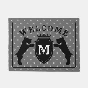 Felpudo Doormat adaptable del Schnauzer miniatura