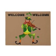 Doormat afortunado de la recepción del Leprechaun