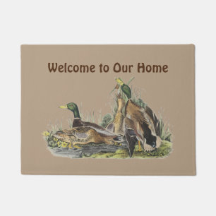 Felpudo Doormat agradable de los patos silvestres de la