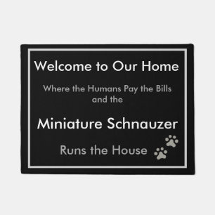 Felpudo Doormat agradable del Schnauzer