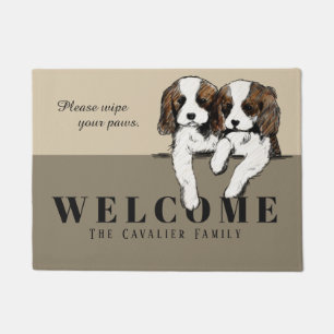 Felpudo Doormat arrogante del perro de aguas de rey